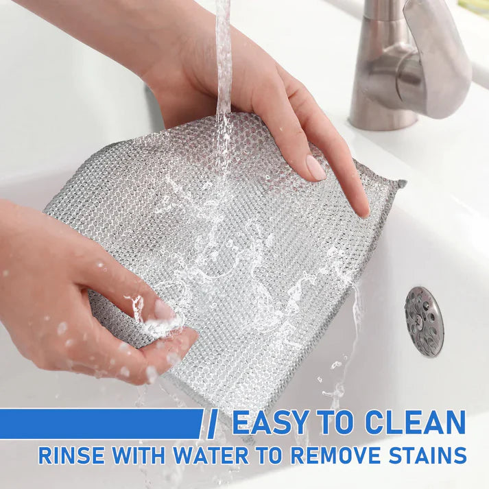 All-in-One Cleaning solution-Non Scratch Wire Dishcloth | Pack of 10