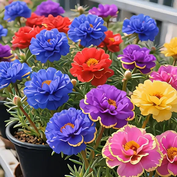 🌸 BUY 1 GET 1 FREE! 🌸Golden Lace Portulaca🌸✨ Brilliant Double Blooms for Effortless Summer Color Secondary image