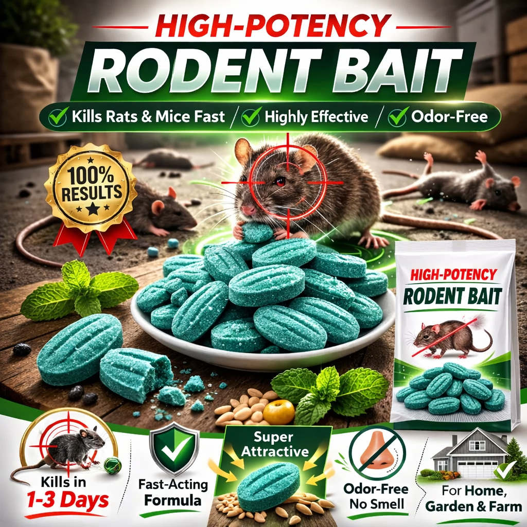 ✨High-Potency Rodent Bait✨🔥 BUY 1 GET 1 FREE! 🔥