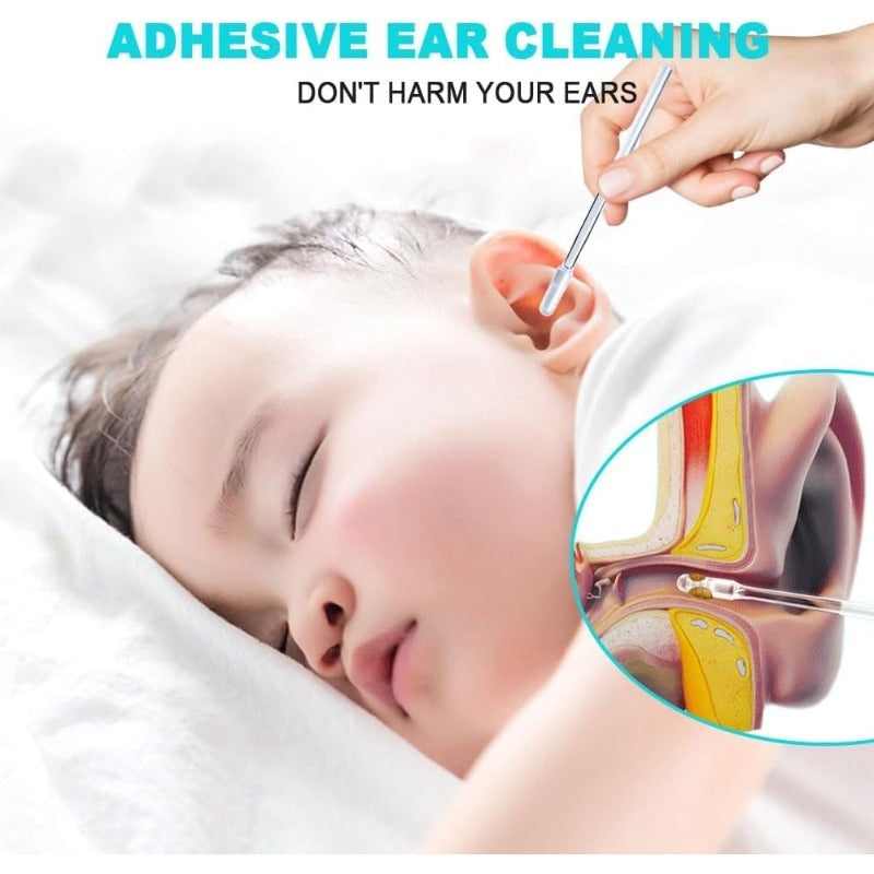 Sticky Ear Cleaning Sticks – Gentle, Visible Ear Care